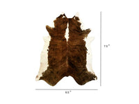 6.5 Ft  Classic Brindled Cowhide Rug