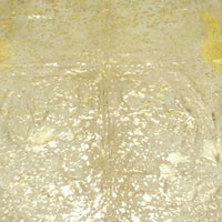 6.5 Ft  Gold Devore Brindled Cowhide Rug