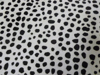 6 Ft Black and White Cheetah Stenciled Cowhide Rug