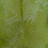 6 Ft Green Dyed Stenciled Cowhide Rug
