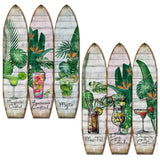 47 x 1 x 71 Multicolor Wood Surfboard  Screen
