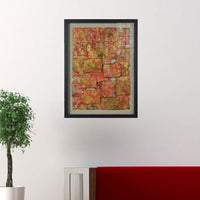 14 x 2 x 32 Multicolor Glass And Paper - Shadow Box