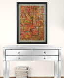 14 x 2 x 32 Multicolor Glass And Paper - Shadow Box