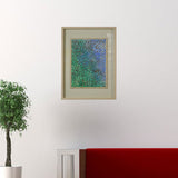 Wild Green and Blue Light Wood Shadowbox Wall Art