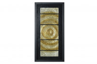 15 x 2 x 16 Black And Gold Glass - Shadow Box