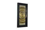 15 x 2 x 16 Black And Gold Glass - Shadow Box