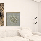 15 x 2 x 28 Natural Brown Wood Paper And Glass - Shadow Box