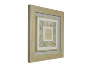 27 x 2 x 35 Natural Brown Wood And Glass - Shadow Box