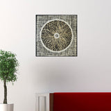8 x 1 x 35 Black & White Fabric And Paper - Shadow Box