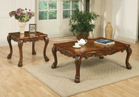 36' X 54' X 20' Cherry Oak Wood Poly Resin Coffee Table
