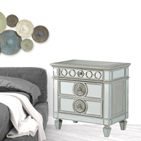 19' X 32' X 31' Mirrored Wood Nightstand