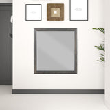 Classic Gray Wooden Mirror