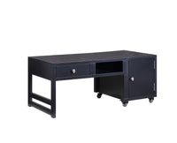 20' X 40' X 18' Black Wood Veneer Coffee Table (Convertible)