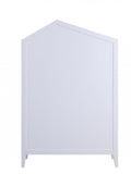 14' X 33' X 50' White Pink Wood Bookcase