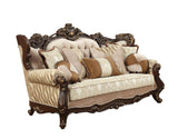 42' X 90' X 51' Fabric Walnut Upholstery Wood LegTrim Sofa w7 Pillows