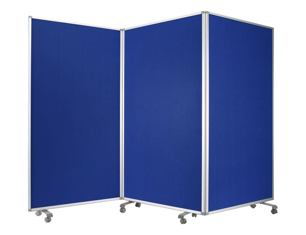 106 x 1 x 71 Blue Metal and Fabric - Screen