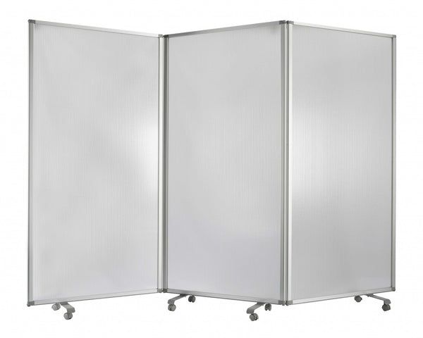 106 x 1 x 71 White Metal and PVC Resilient - Screen