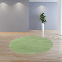 2' x 7' Spearmint Green Plain Runner  Rug