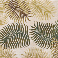 5'x8' Natural Beige Hand Tufted Tropical Leaves Indoor Area Rug