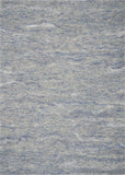 7 x 9  Wool and  Viscose Ocean Blue Area Rug