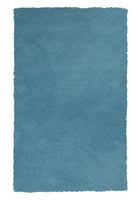 2' x 4' Polyester Highlighter Blue Area Rug
