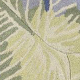 5'x8' Blue Green Hand Tufted Caladium Indoor Area Rug