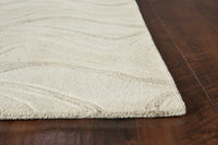 8' x 10' 6 Wool Ivory  Area Rug