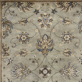 5'x8' Grey Green Hand Tufted Traditional Floral Indoor Area Rug