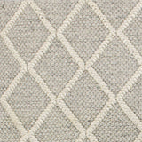 5' x 7'  Wool Grey Area Rug