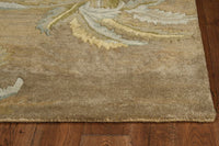 4'x6' Moss Green Hand Tufted Palm Trees Indoor Area Rug