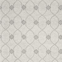 8'x10' Ivory Hand Tufted Ogee Indoor Area Rug