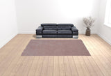 5' x 7' Rose Pink Plain Indoor Area Rug