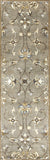 5'x8' Grey Green Hand Tufted Traditional Floral Indoor Area Rug