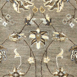 5'x8' Grey Green Hand Tufted Traditional Floral Indoor Area Rug