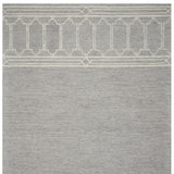 8' x 10'  Wool Grey Area Rug