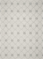 8'x10' Ivory Hand Tufted Ogee Indoor Area Rug