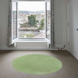 2' x 7' Spearmint Green Plain Runner  Rug