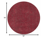 8'x11' Red Heather Indoor Shag Rug