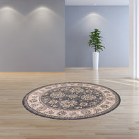 8' Grey or Ivory Polypropylene Runner Rug