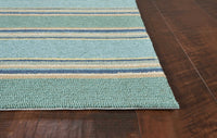 5' x 7' Ocean Stripes UV Treated Indoor Outdoor Area Rug