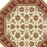 1' x 2' Ivory or Red Floral Vines Area Rug