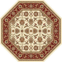 1' x 2' Ivory or Red Floral Vines Area Rug