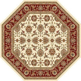 1' x 2' Ivory or Red Floral Vines Area Rug