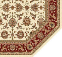 1' x 2' Ivory or Red Floral Vines Area Rug