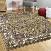 9' x 13'  Polypropylene Beige or  Ivory  Area Rug