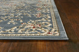 9' x 12'  Polypropylene Slate Blue Area Rug