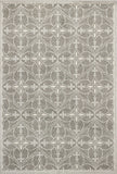 7' x 11' Grey Geometric Trellis UV Treated Indoor Area Rug
