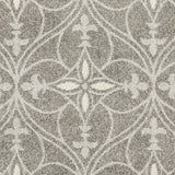 7' x 11' Grey Geometric Trellis UV Treated Indoor Area Rug