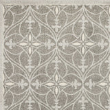 7' x 11' Grey Geometric Trellis UV Treated Indoor Area Rug