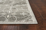 7' x 11' Grey Geometric Trellis UV Treated Indoor Area Rug